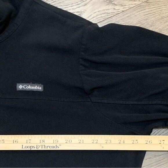 COLUMBIA Fleece Jacket Men’s 2X Black Full Zip, Zipper Pockets. - Picture 10 of 12